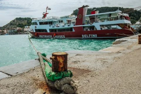 Ship moored at the pier Stock Photos
