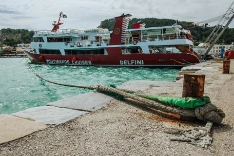 Ship moored at the pier Stock Photos
