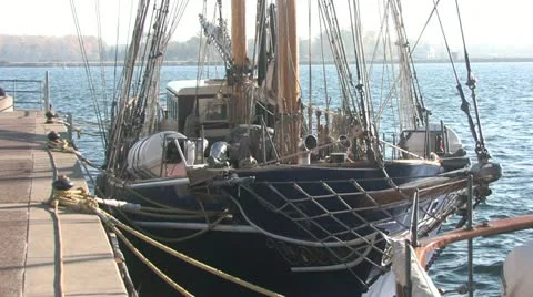 Ship Moored in the Port 動画素材 21771508