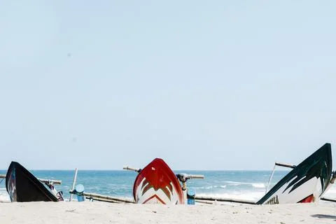 A ship that is moored on the shore Stock Photos