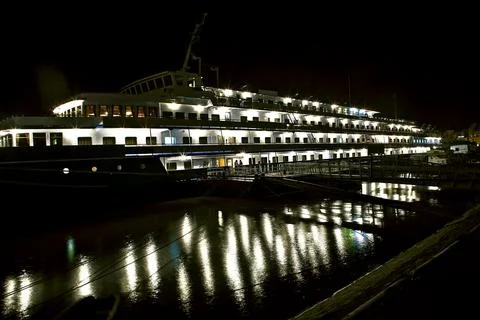 Ship in the night Stock Photos