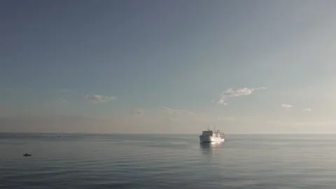 Ship in Ocean Stock Footage 185918845