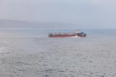 Ship on the ocean water Stock Photos