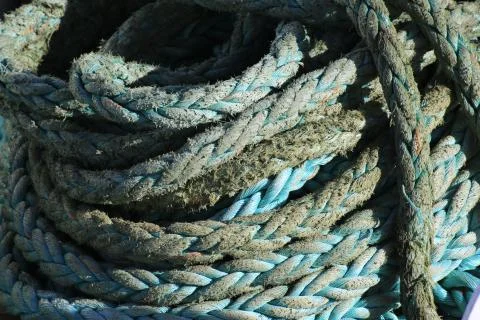 Ship old rope Foto stock