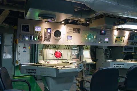Ship Operations Room with Navigation and Communication Equipment Photos