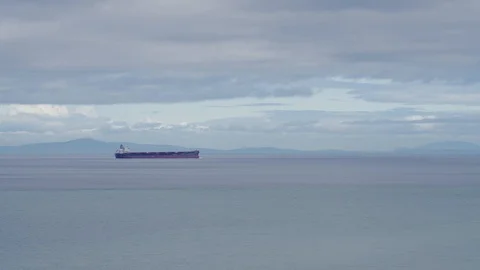 Ship in passage Stock Footage 87948967