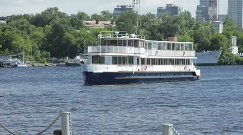 Ship passes by Stock Footage 35663871