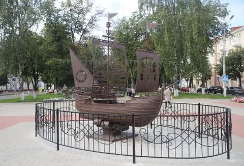 Ship in Polotsk Stock Photos