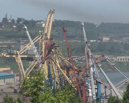 The ship in port Vídeo Stock 1012254