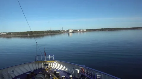 Ship in port of Nynäshamn Stock Footage 62934091