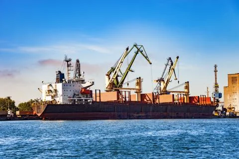 Ship in port Stock Photos