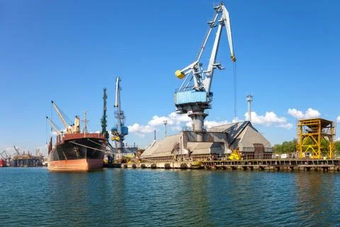Ship in port Stock Photos