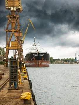 Ship in port Stock Photos