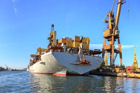 Ship in port Stock Photos
