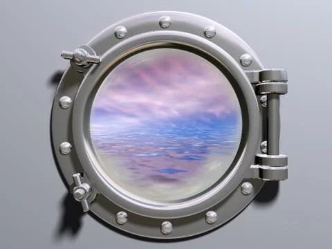Ship porthole Stock-Illustration