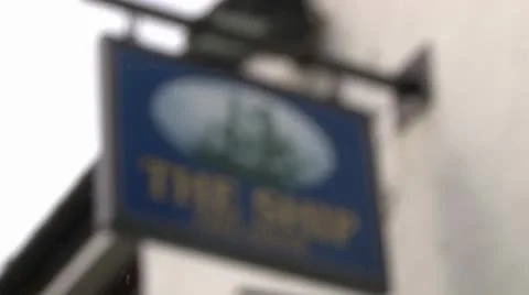 The Ship Pub Sign Stock Footage 10704739
