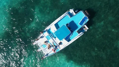 Ship at Punta Cana Stock Footage 124475969