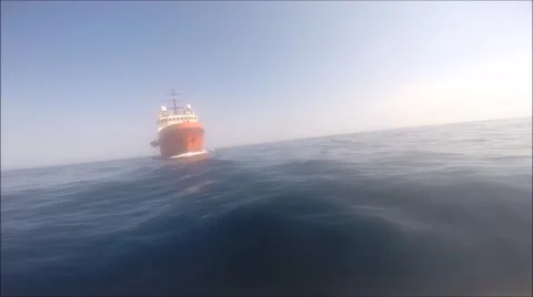 Ship Ramming Periscope Stockbeeldmateriaal 40451707