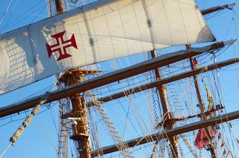 Ship rigging Stock Photos