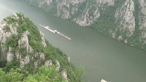 Ship river Denube Stock Footage 130721871