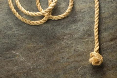 Ship rope at background Stock Photos