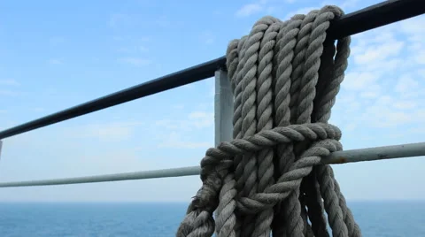 Ship rope Video stock 47781923
