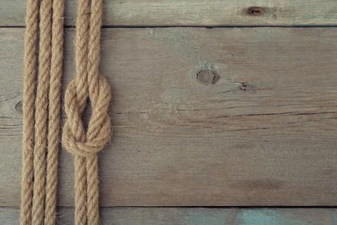 Ship rope knot Stock Photos