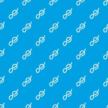 Ship rope pattern seamless blue Stock Illustration