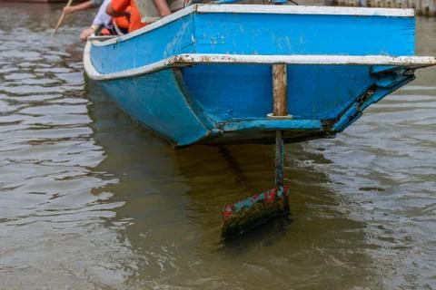Ship rudder for navigation. Stock Photos