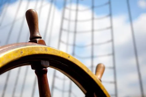 Ship rudder. Stock Photos