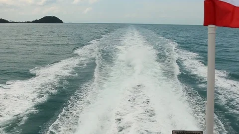 Ship running on sea Stock-Footage 90955155