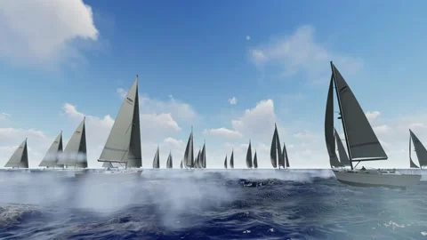 The ship sailed at sea Stock Footage 169833711