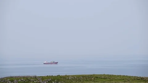 Ship Sailing In Open Sea 動画素材 91833248