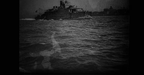 Ship sailing in sea Stock Footage 43506307