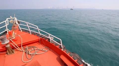 Ship Sailing On Sea Stock Footage 49618034