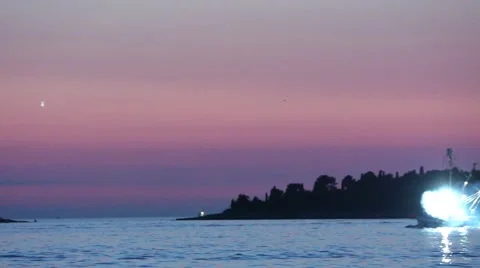 Ship sailing in sea Stock Footage 51620760