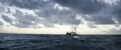 Ship sailing in sea Stock Footage 67289589