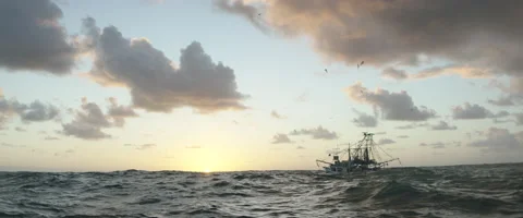 Ship sailing in sea Stock Footage 67289665