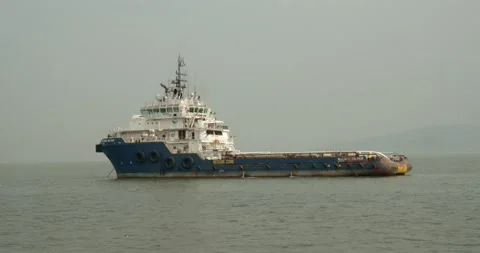 Ship sailing in the sea Stock Footage 132688363