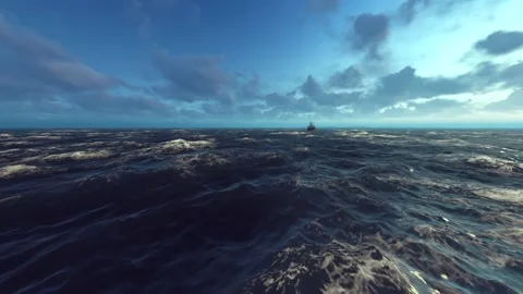 Ship sailing on the sea Stock Footage 246921823