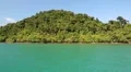 Ship sails along beautiful islands in Gulf of Siam, Thailand HD Footage