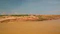 Ship sails to the Tonle Sap lake in Siem Reap province, Cambodia HD Footage