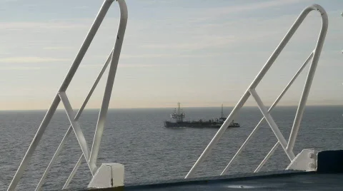 Ship at sea Stock Footage 661415