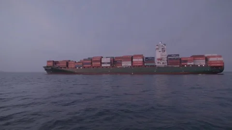 Ship at sea Vídeos de archivo 75175403