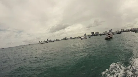 On the ship at sea Stock Footage 103449964