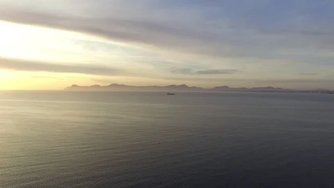 Ship in the sea Video stock 129366636