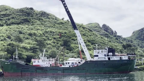 Ship at sea 库存影片 254640692