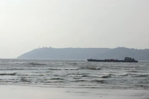 Ship In Sea Stock Photos
