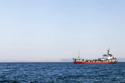 The ship in the sea Stock Photos