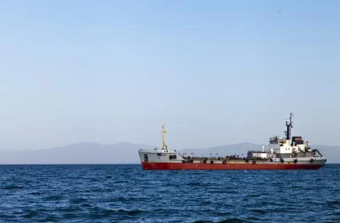 The ship in the sea Stock Photos